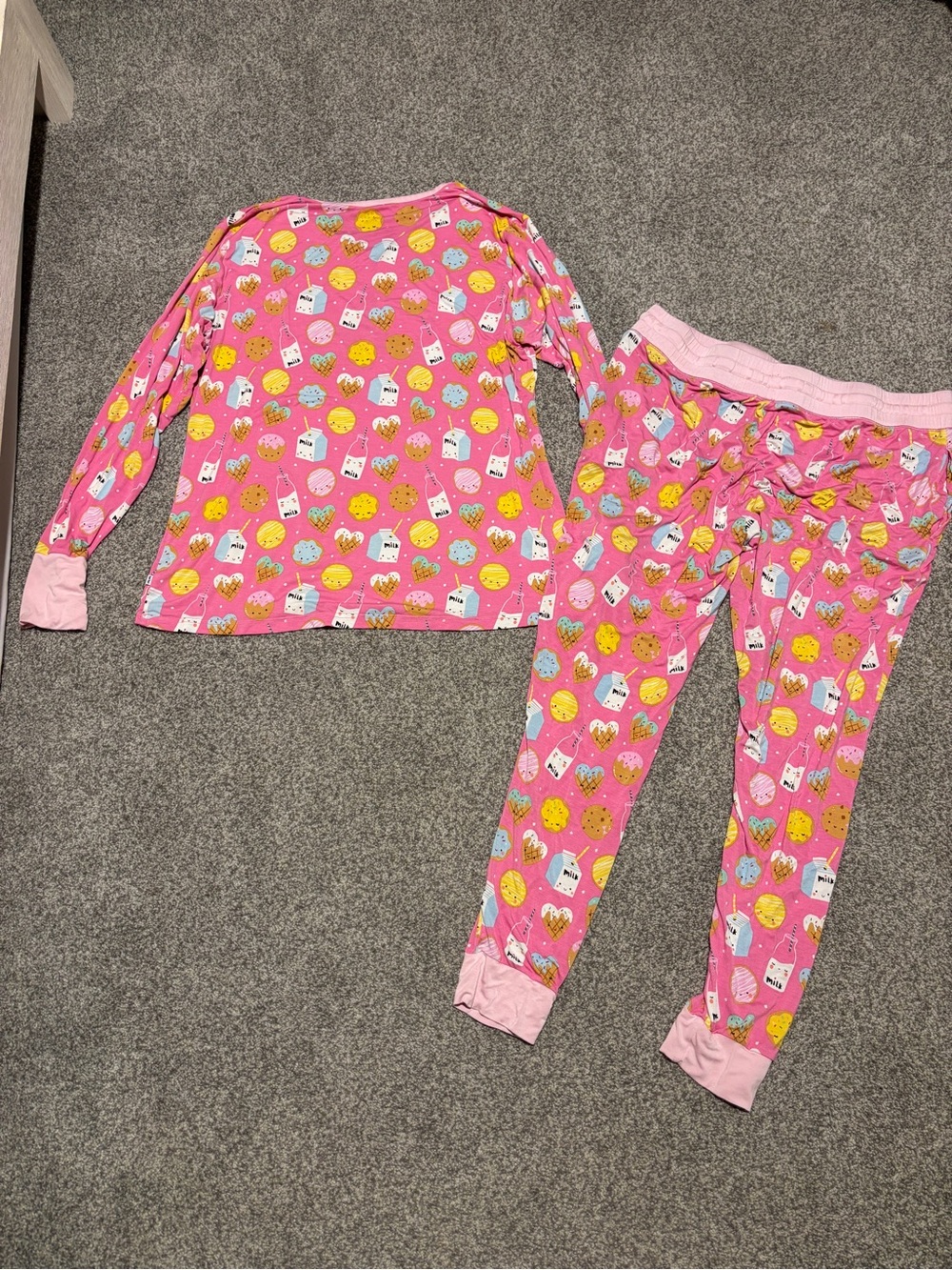 Little Sleepies - Women’s Milk and Cookies Pajama Set (L) - Picture 2 of 2